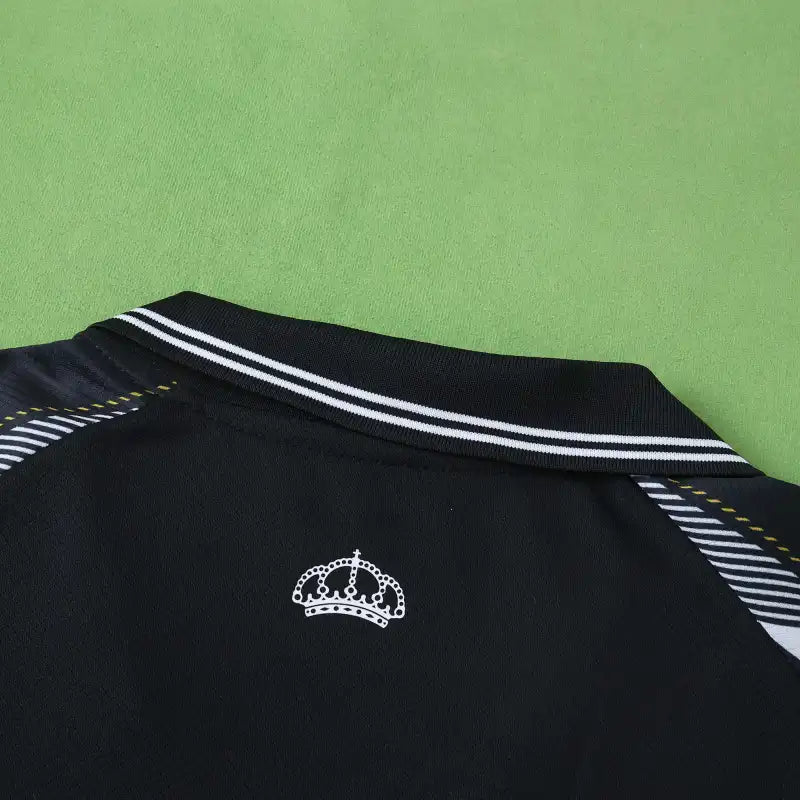 Real Madrid CF Fan Version Jersey 2025/26 – Black & White Geometric Football Shirt