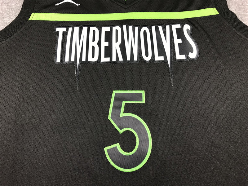 Anthony Edwards #5 Minnesota Timberwolves Black 2022-23 Statement Edition Swingman Jersey – Jordan Brand