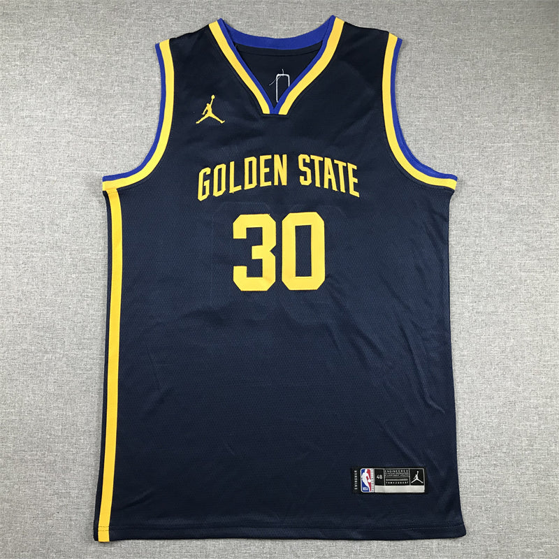 Stephen Curry #30 Golden State Warriors Jordan Brand Navy Statement Edition Swingman Jersey