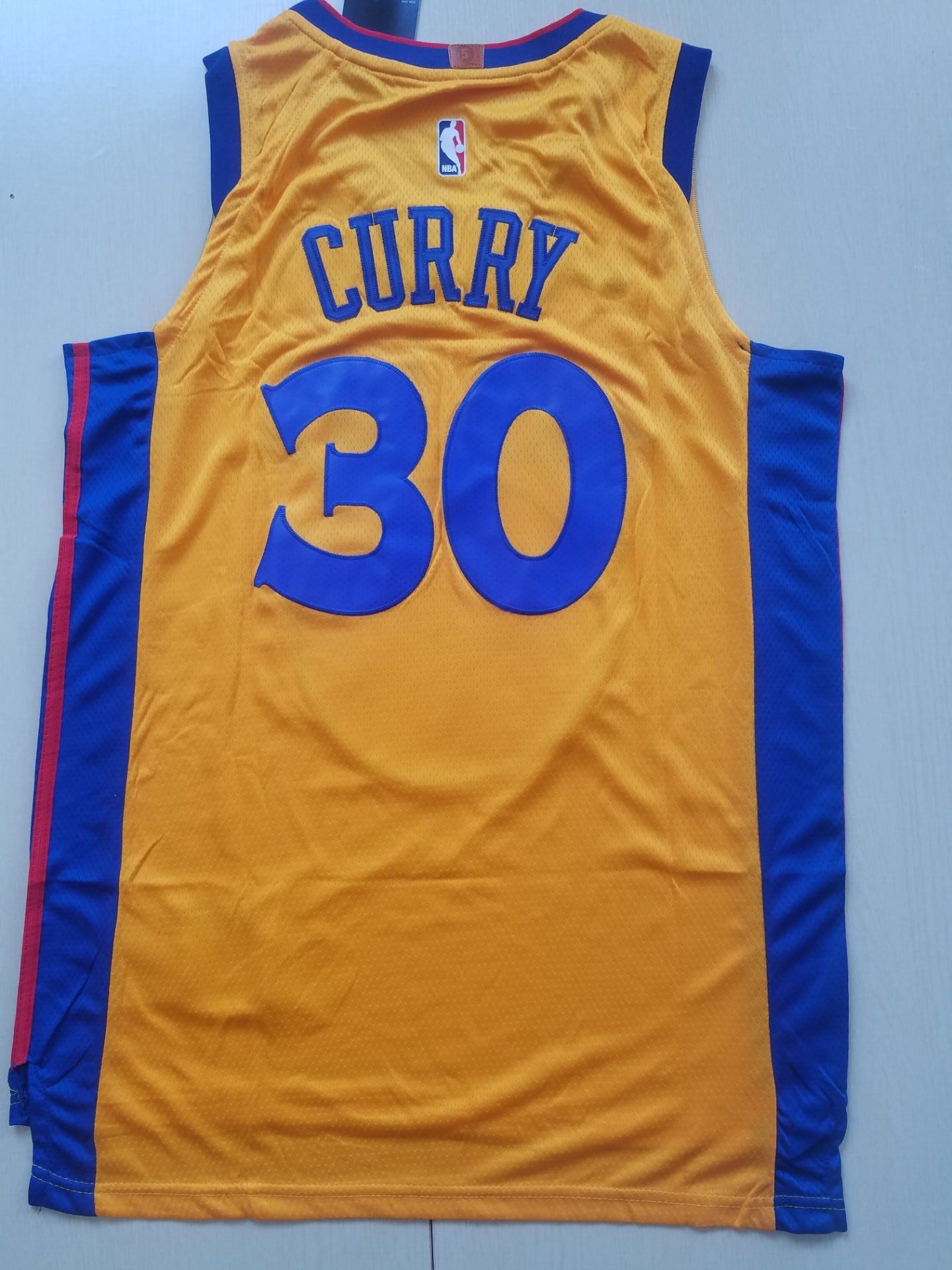 Stephen Curry #30 Golden State Warriors Nike Gold "The Bay" Chinese New Year Dragon Badge "Prosperity" City Edition Swingman Jersey