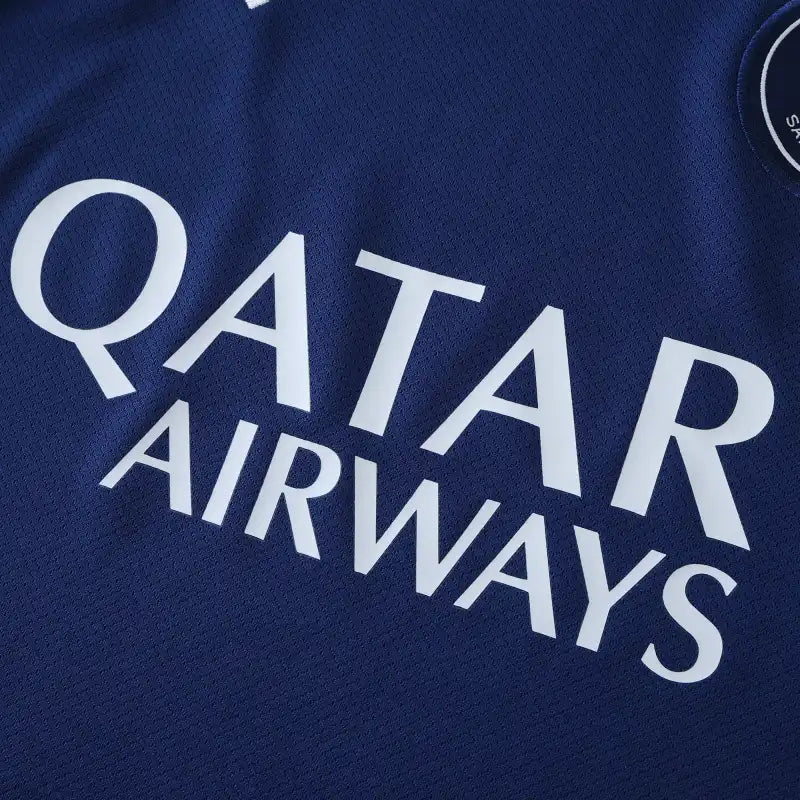 PSG 2024/25 Third Jersey – Navy Blue Wing Outline Kvaratskhelia Dembélé Fan Version