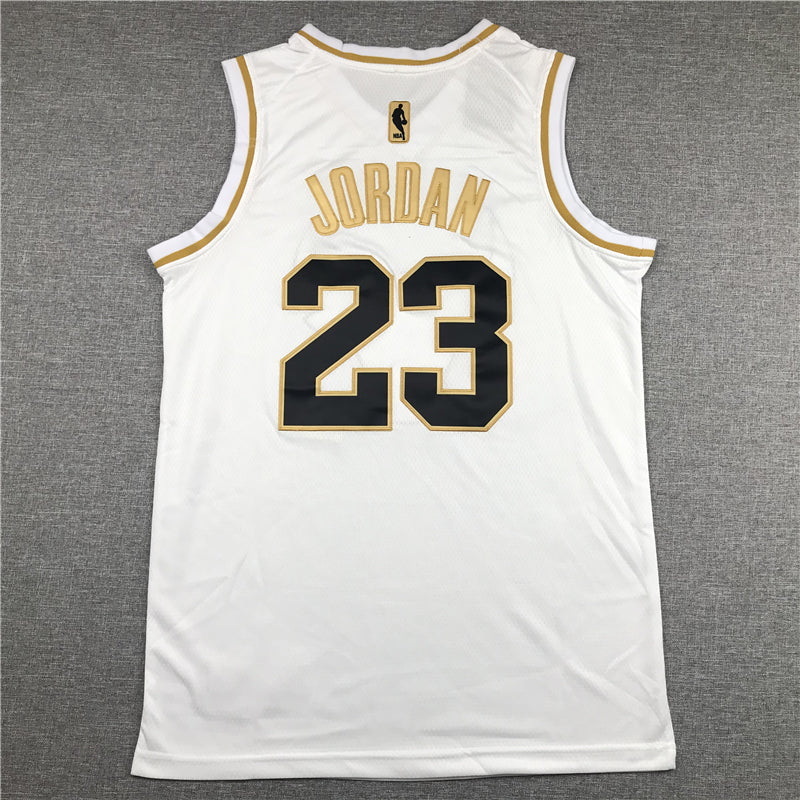 Michael Jordan #23 Chicago Bulls Nike White Golden Edition Swingman Jersey