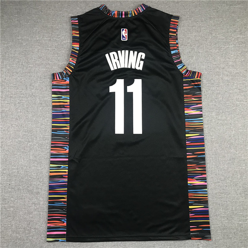 Kyrie Irving #11 Brooklyn Nets City Edition Swingman Jersey – Black Multicolor NBA Fan Gear