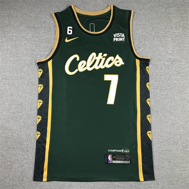 Jaylen Brown #7 Boston Celtics City Edition Swingman Jersey – Green