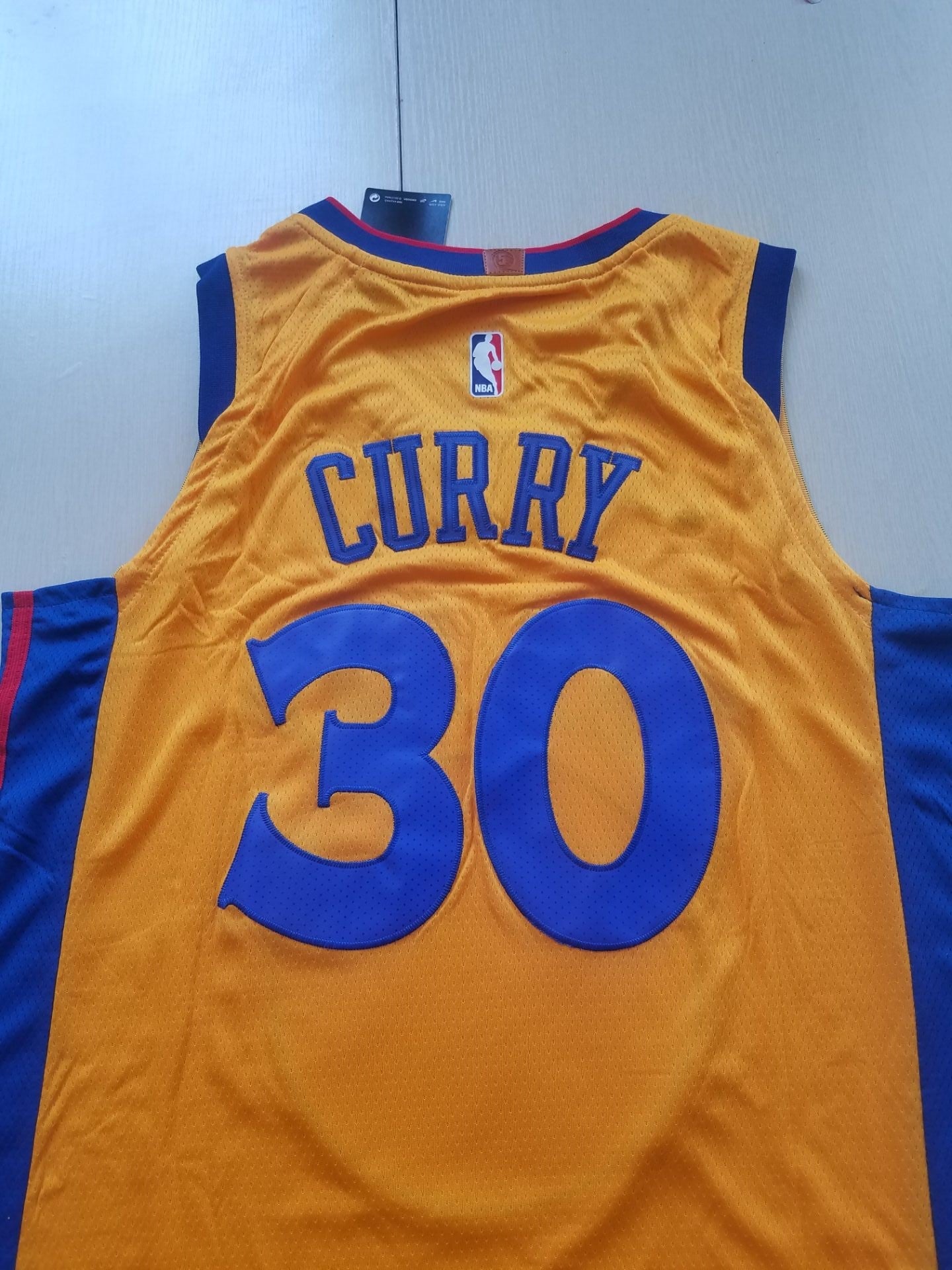 Stephen Curry #30 Golden State Warriors Nike Gold "The Bay" Chinese New Year Dragon Badge "Prosperity" City Edition Swingman Jersey