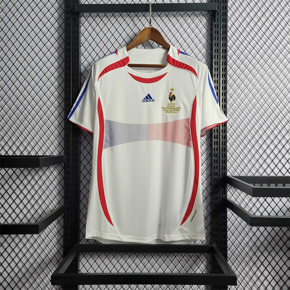 France 2006 World Cup Final Away Retro Soccer Jersey – Adidas Les Bleus Germany Kit