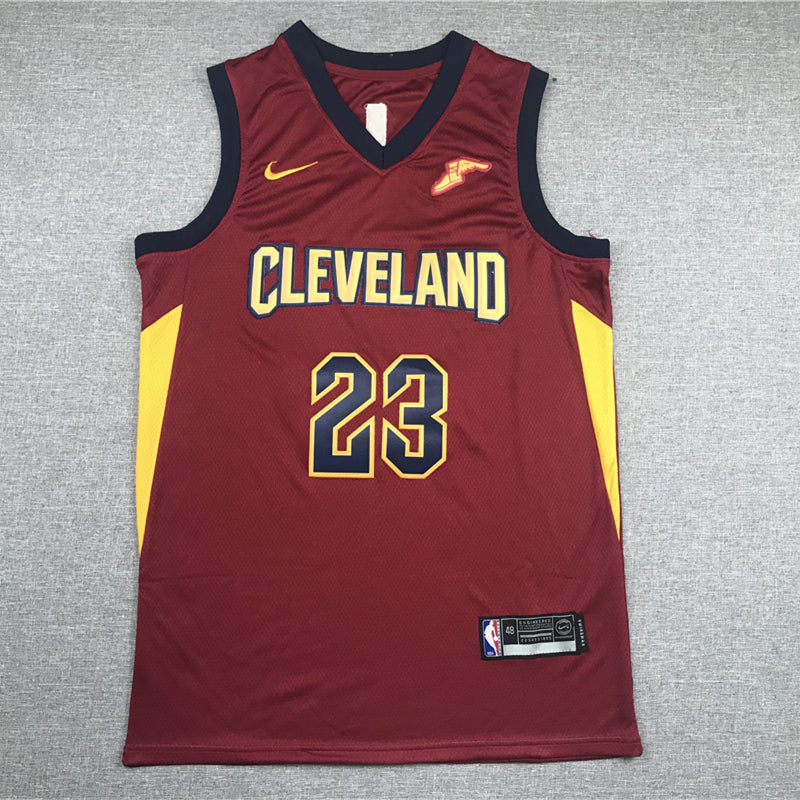 LeBron James #23 Cleveland Cavaliers Wine Red Icon Edition Swingman Jersey – CLEVELAND