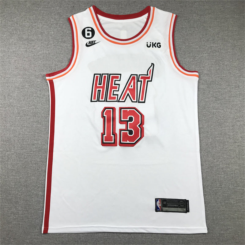 Men's Miami Heat Bam Adebayo #13 White 2022/23 Swingman Jerseys - Classic Edition