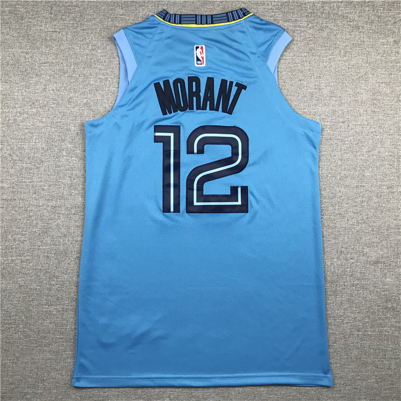 Men's Memphis Grizzlies Ja Morant #12 Blue Replica Fast Break Jerseys