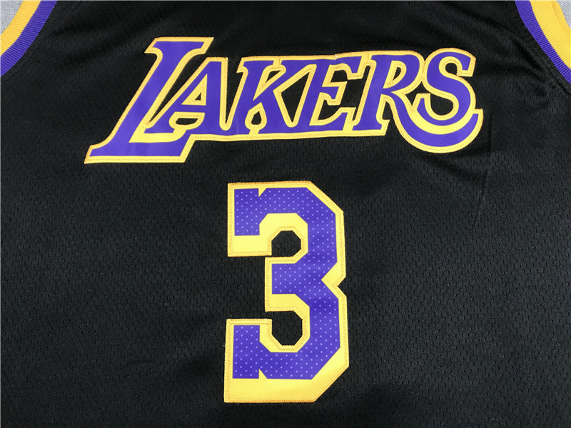 Men's Los Angeles Lakers Anthony Davis Black 2020/21 Swingman Player Jerseys