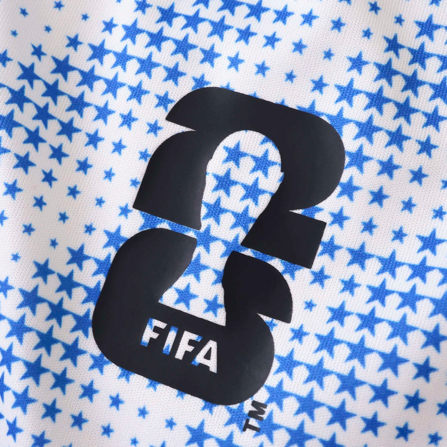 2026 FIFA World Cup USA Host Jersey – White & Blue Star Print Adidas Fan Tee