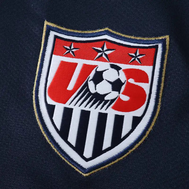 USA National Team Away Retro Fan Version 2010 – Navy Blue Diagonal Stripe World Cup Jersey | USMNT Crest