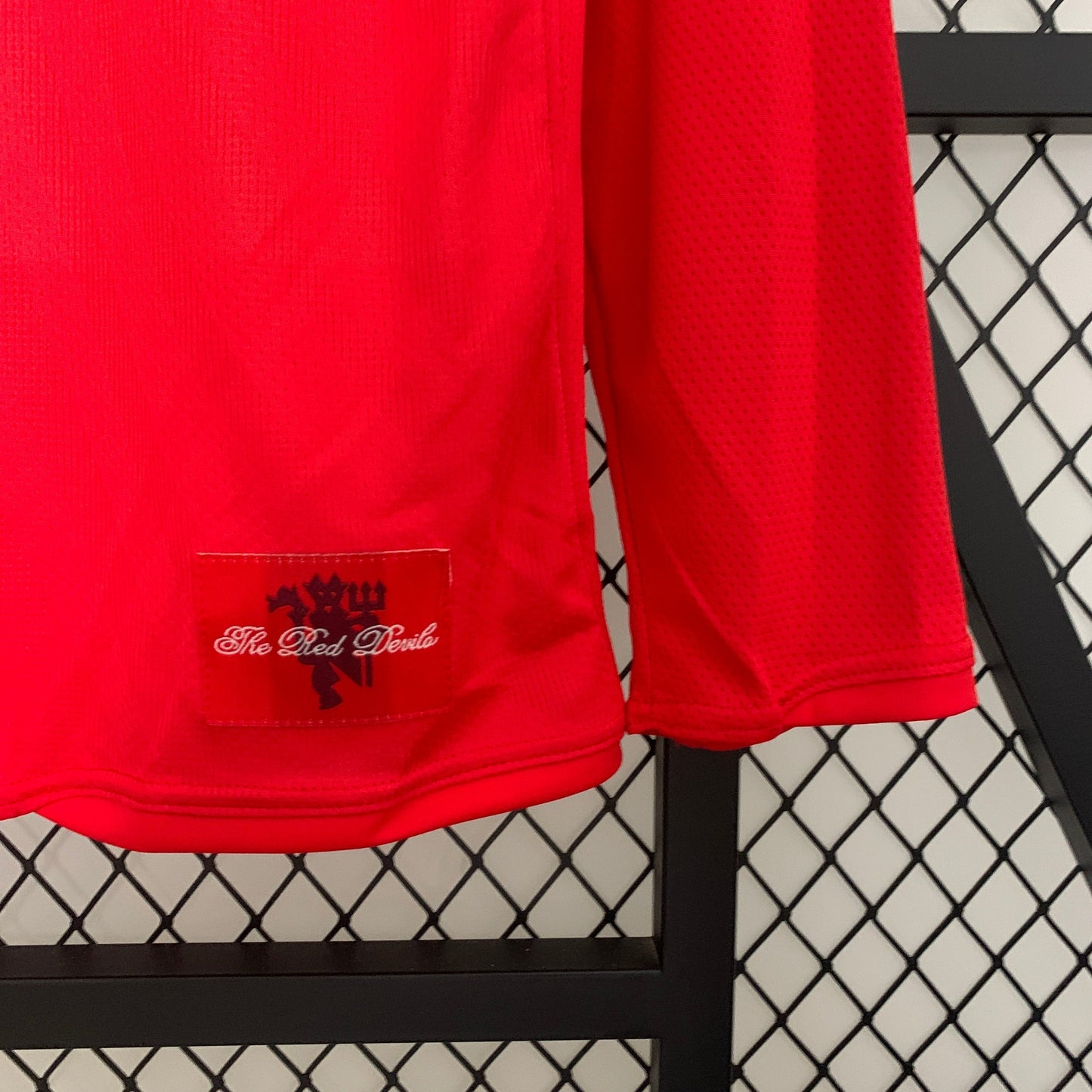 Manchester United 2008 UEFA Champions League Final Long Sleeve Home Retro Jersey – Nike Red AIG Moscow Luzhniki Ronaldo Rooney