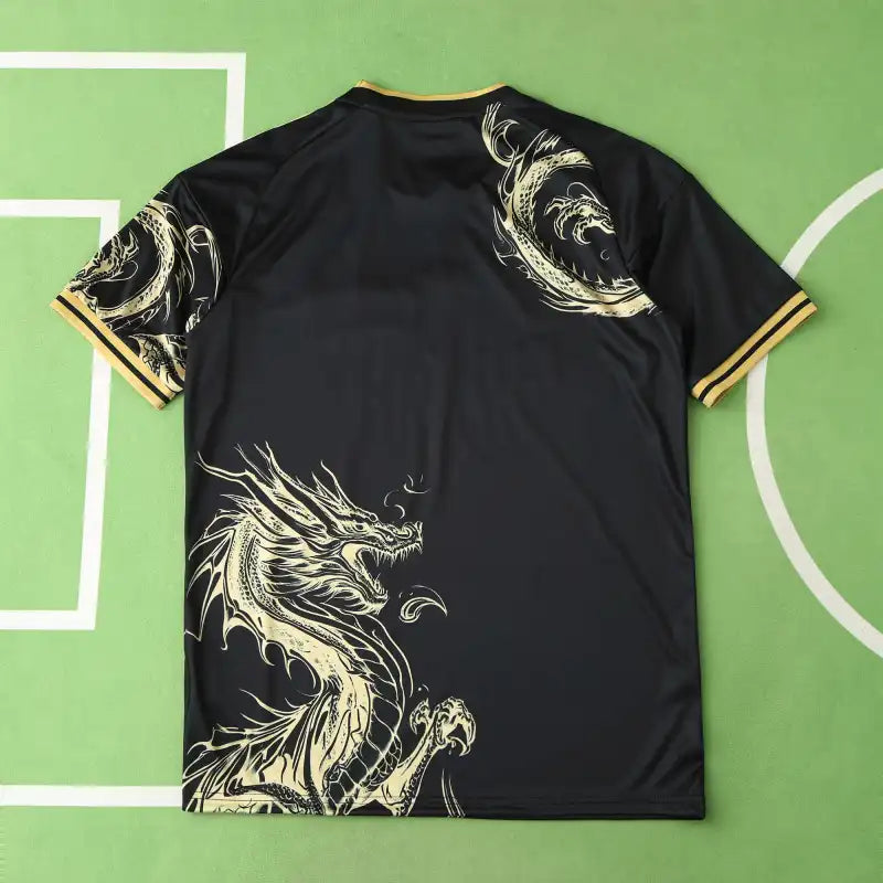 Real Madrid 2024/25 Chinese Dragon Special Edition Jersey – Black Gold Adidas Fan Version
