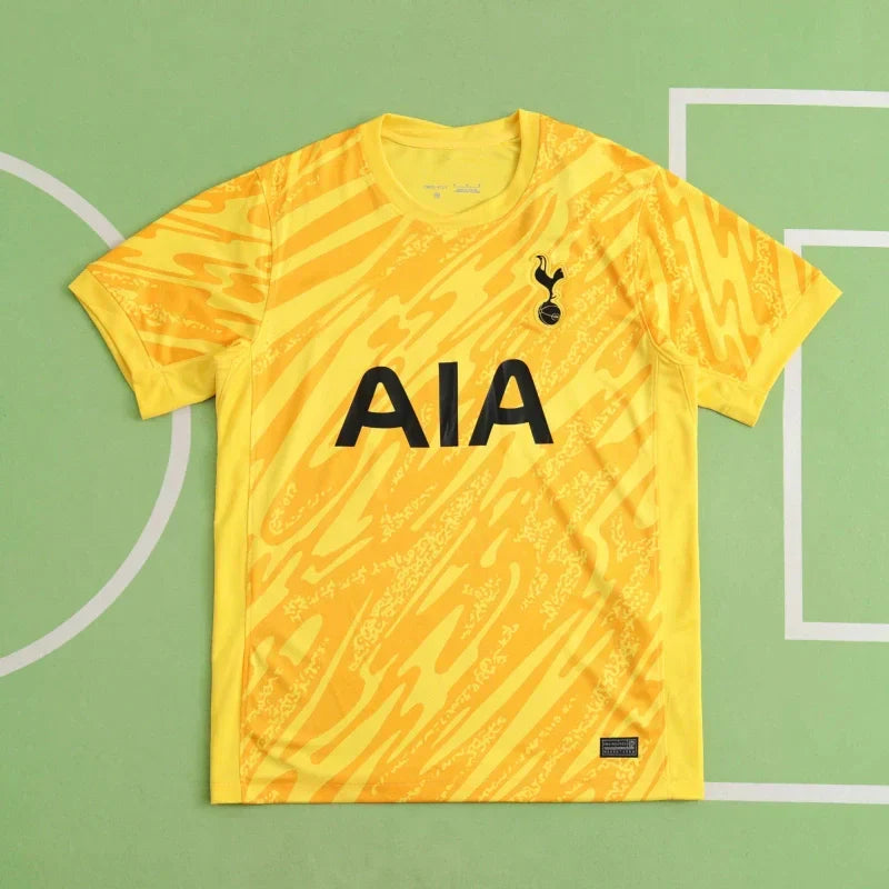 Tottenham Hotspur 2024/25 Goalkeeper Fan Jersey – Yellow | AIA | Spurs GK Shirt | Fan Version