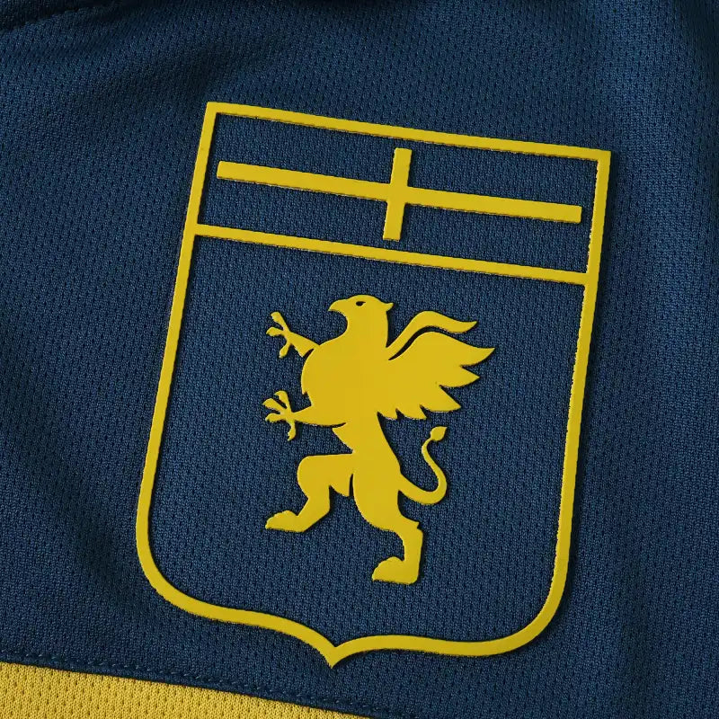Genoa CFC Fourth Fan Version Jersey 2024/25 – Navy & Yellow Kappa KOMBAT Football Shirt