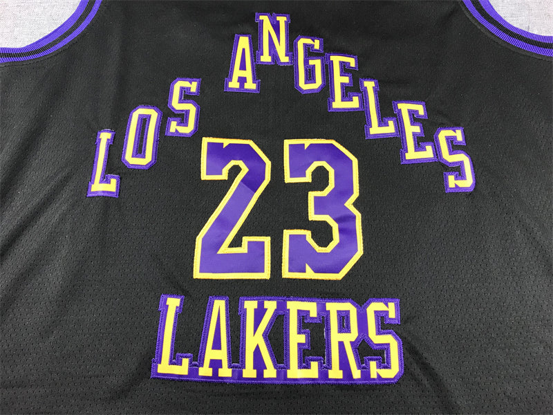 LeBron James #23 Los Angeles Lakers Black 2023-24 City Edition Swingman Jersey