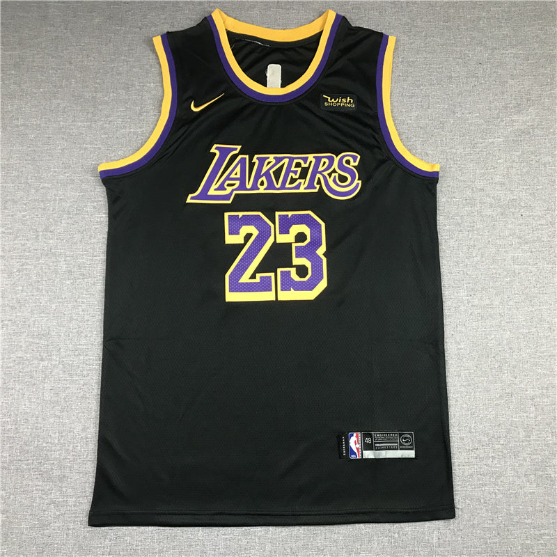 LeBron James #23 Los Angeles Lakers Black 2020-21 Earned Edition Championship Swingman Jersey