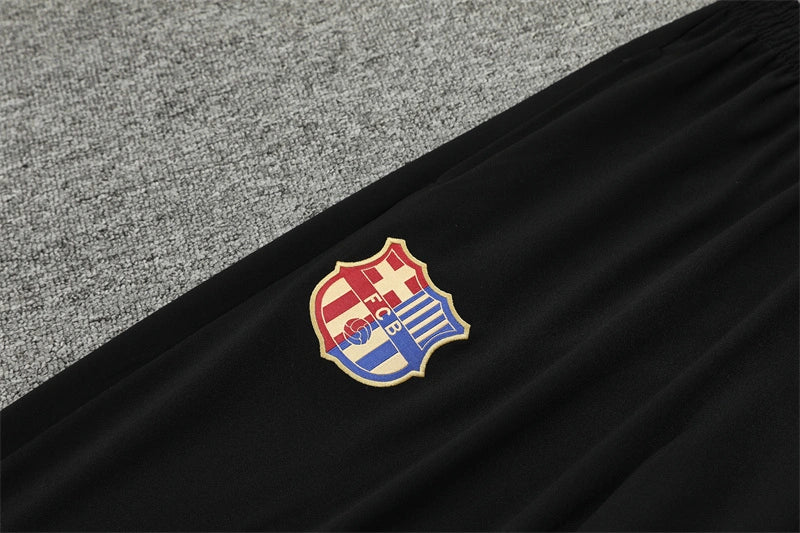 FC Barcelona Training Suit 2024/25 | Black & Yellow Tracksuit Set