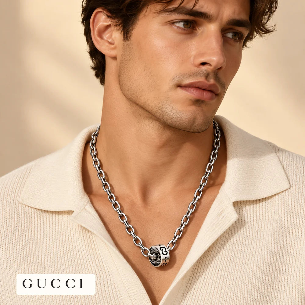 Gucci Anger Forest Chain Distressed Necklace – Style 70 - image 1
