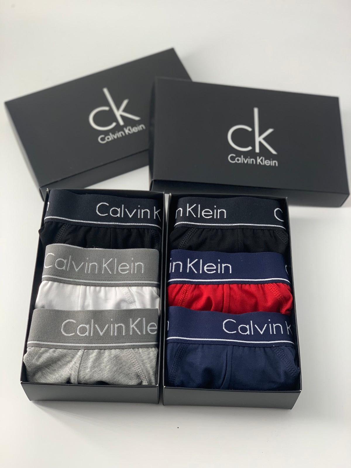 Calvin Klein Grey Wide Letter Waistband Men's Briefs, image 6