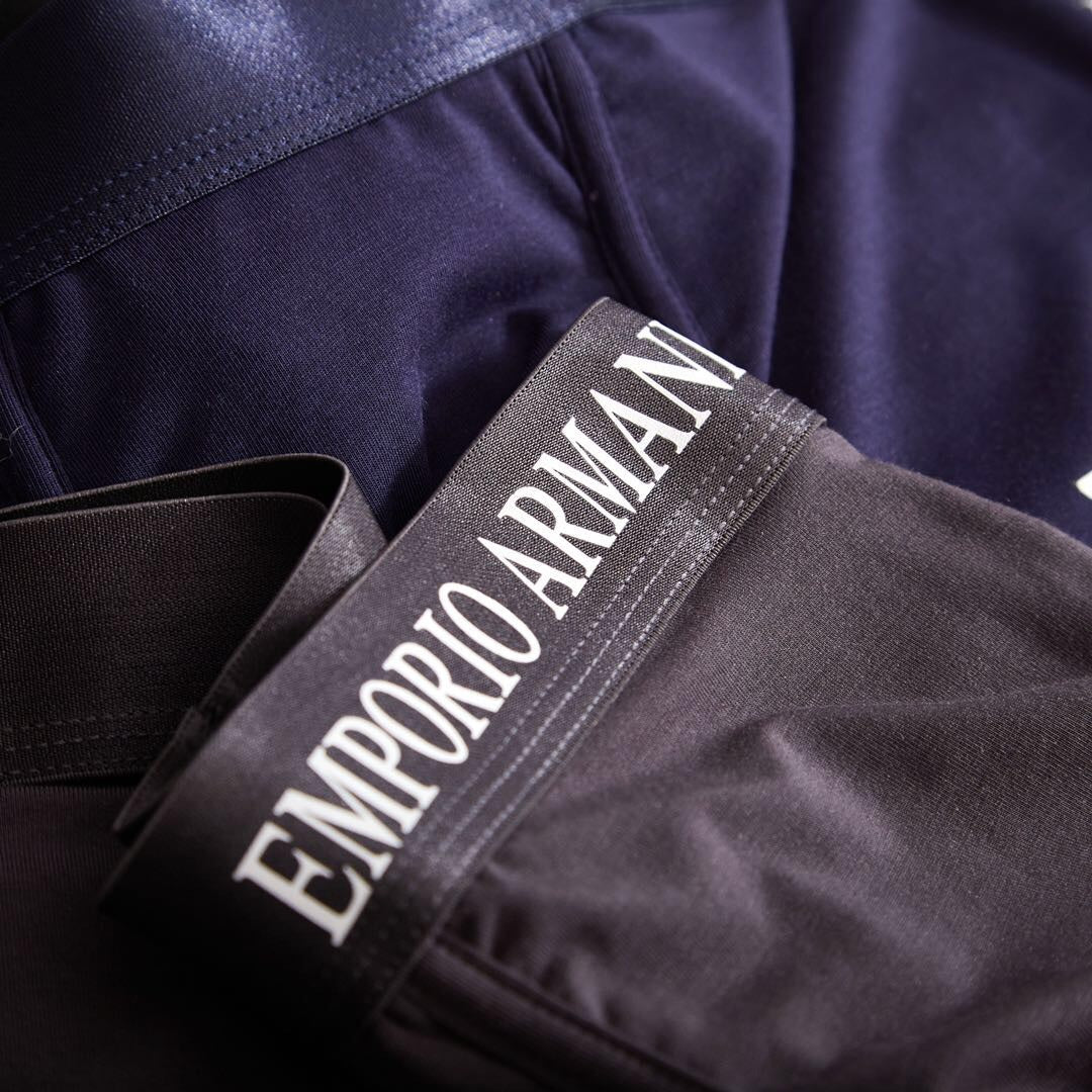 Emporio Armani Black Folded Wordmark Box Boxer Briefs, image 3