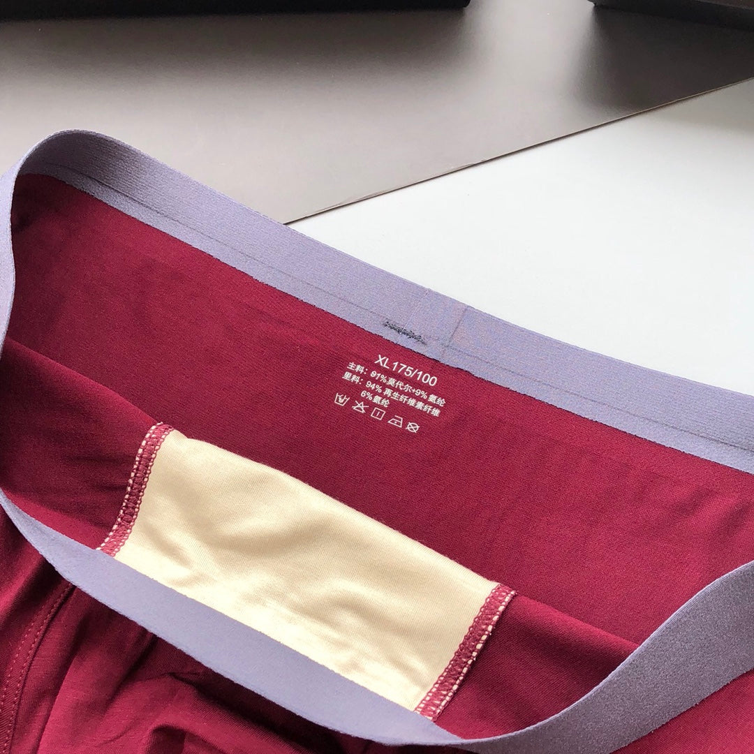 Emporio Armani Burgundy Grey Gold Wing Boxer Briefs, image 9