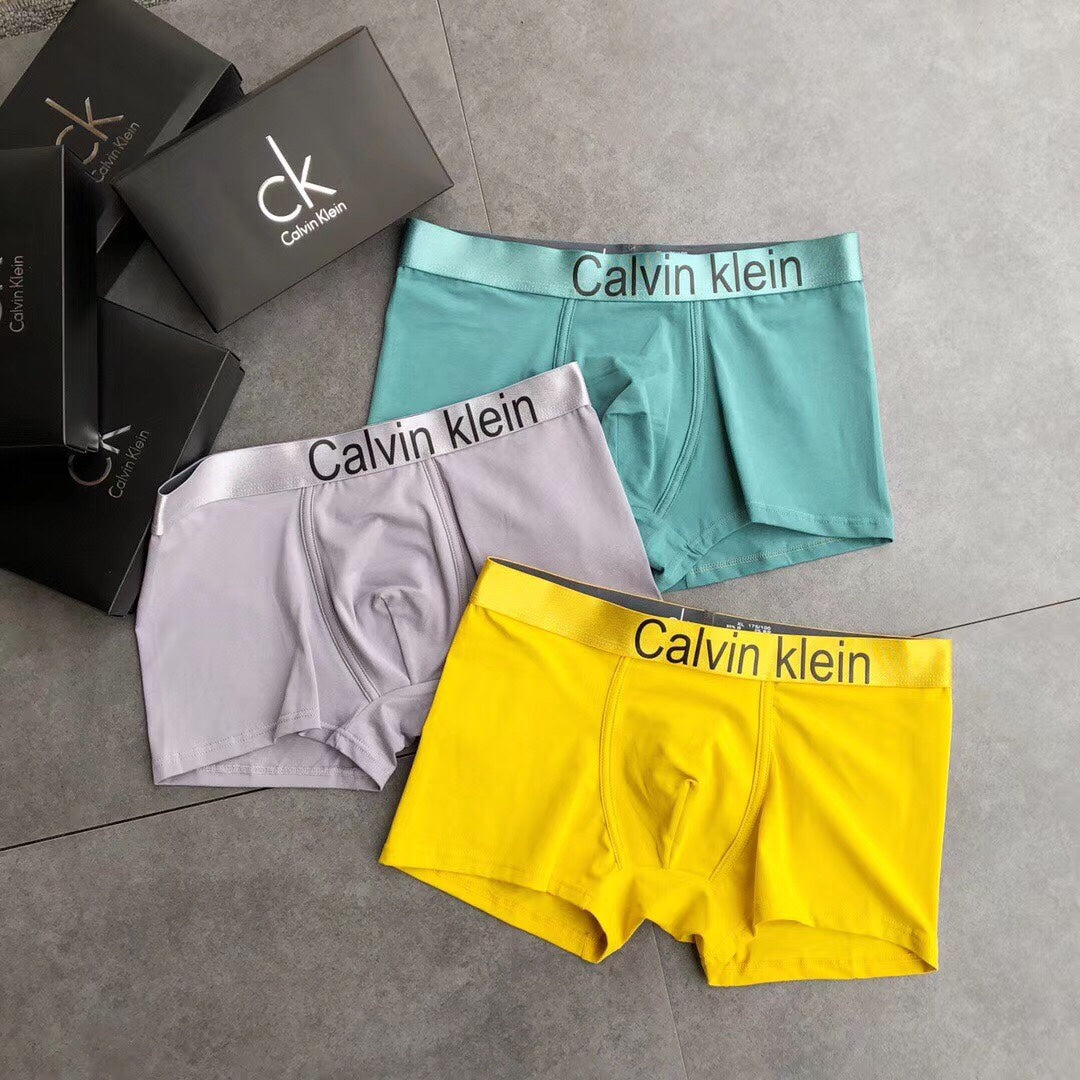 Calvin Klein Yellow Mint Lilac Shades Boxer Briefs, image 1