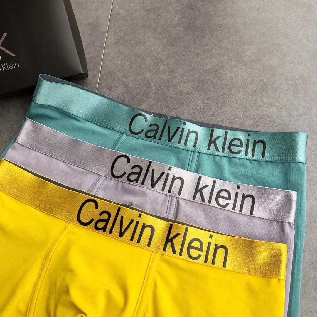 Calvin Klein Yellow Mint Lilac Shades Boxer Briefs, image 3