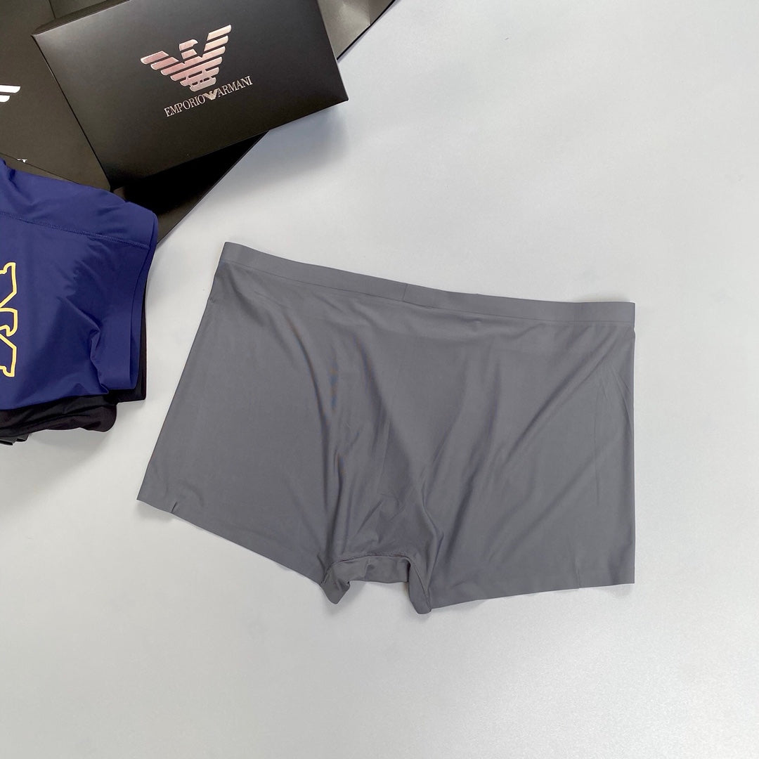 Emporio Armani White Plum Blue Outline Wing Boxer Briefs, image 8
