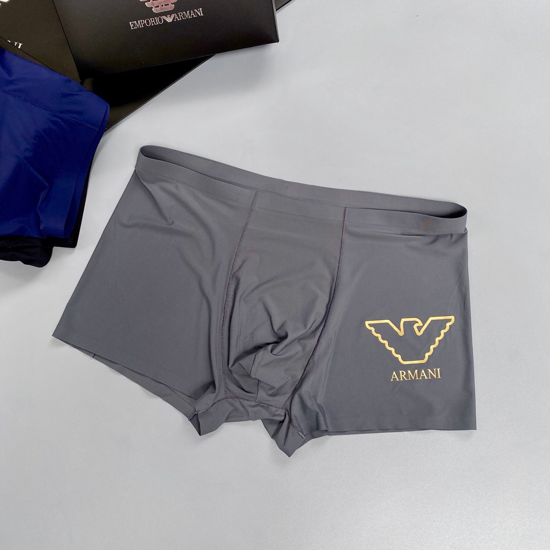 Emporio Armani White Plum Blue Outline Wing Boxer Briefs, image 5