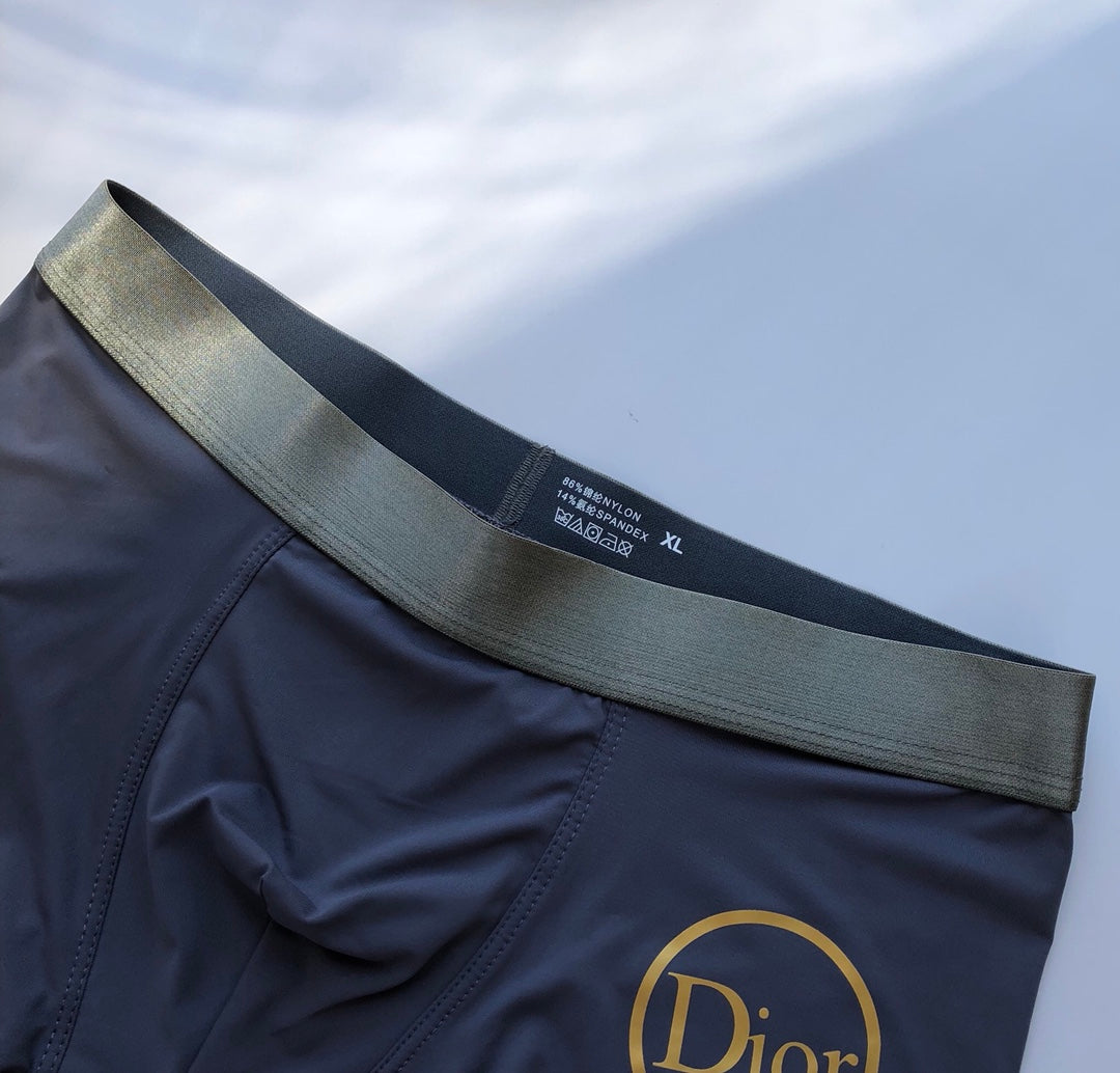 Dior Teal Grey Large Circle Letter Motif Boxer Briefs, image 9