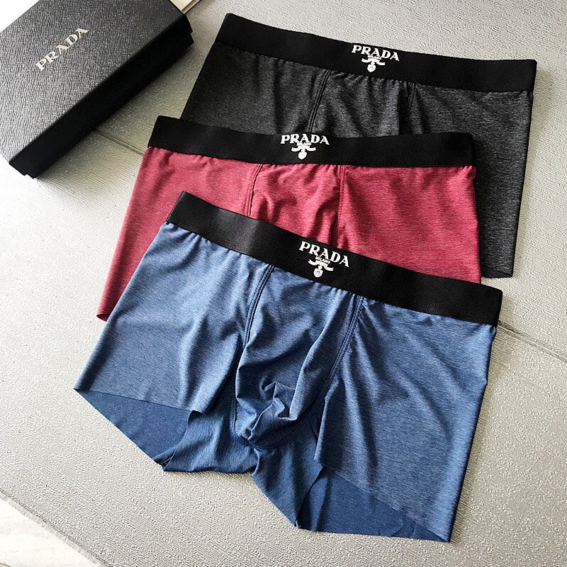 Prada Boxed Bright Wordmark Panels Boxer Briefs, image 2