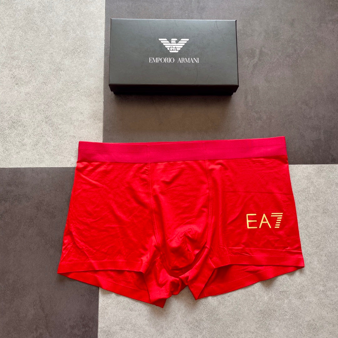 Emporio Armani Red Folded Small EA7 Boxer Briefs, image 4