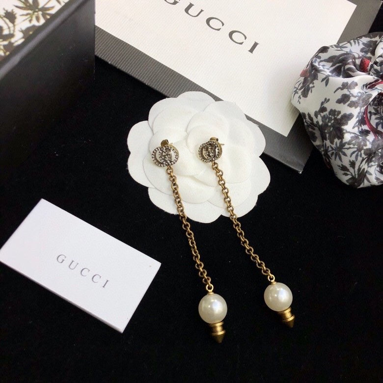 Gucci Double G Sterling Silver Stud Earrings - image 5