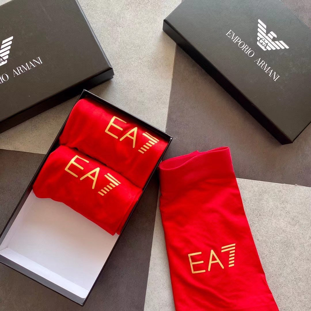 Emporio Armani Red Small EA7 Marks Boxer Briefs, image 6