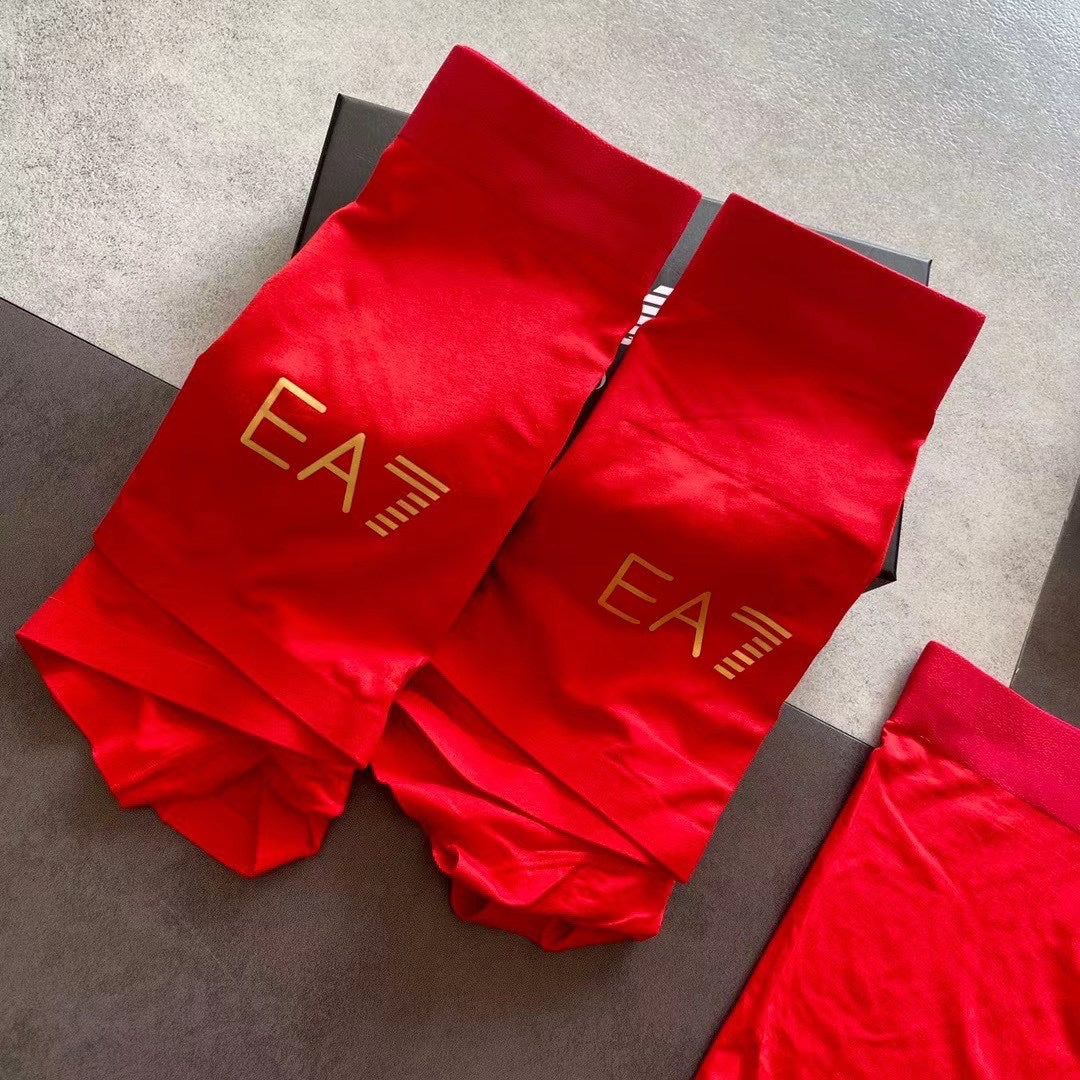Emporio Armani Red Small EA7 Marks Boxer Briefs, image 7