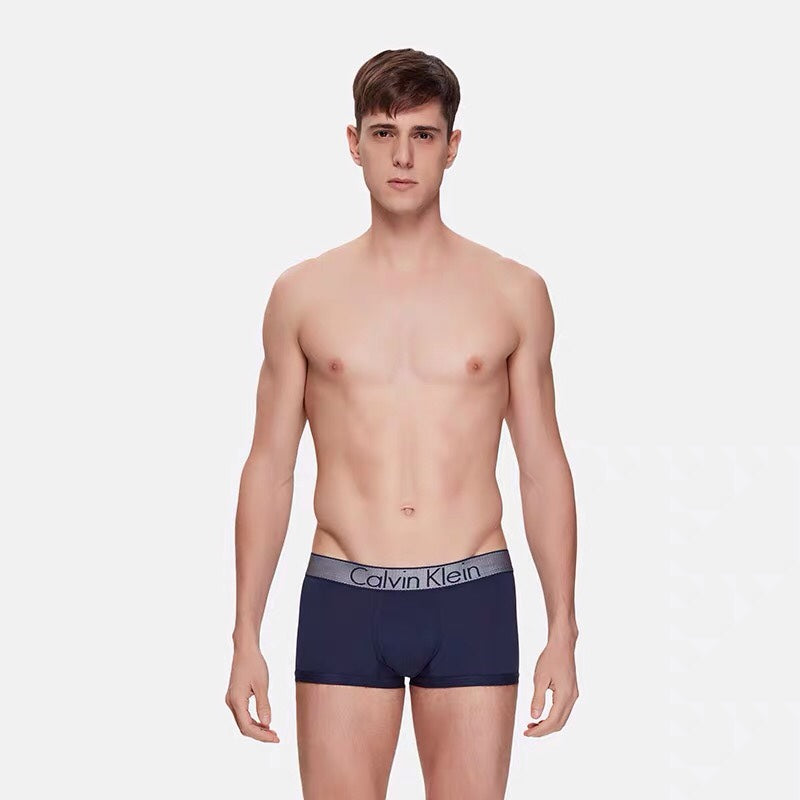 Calvin Klein Navy Raised Waist Display Boxer Briefs, image 5