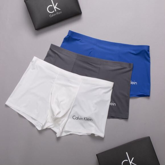 Calvin Klein White Navy Red Folded Shades Boxer Briefs, image 6