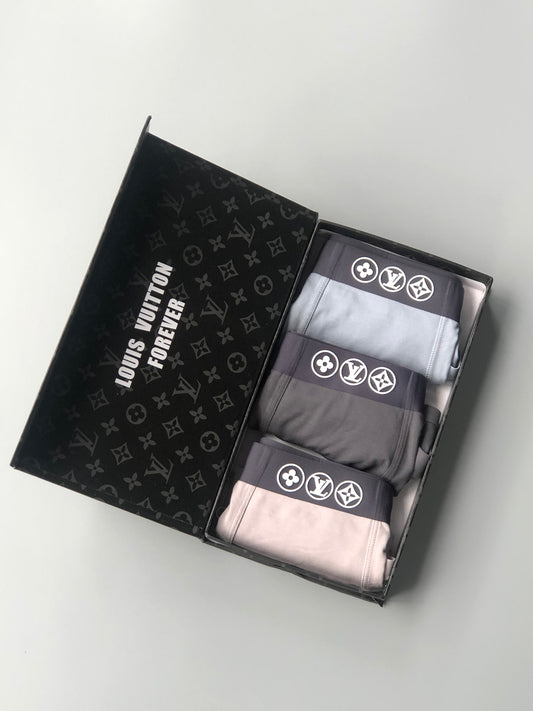 Louis Vuitton Boxed Neutral Ornamental Bands Boxer Briefs, image 1