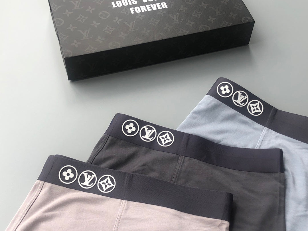 Louis Vuitton Boxed Neutral Ornamental Bands Boxer Briefs, image 3