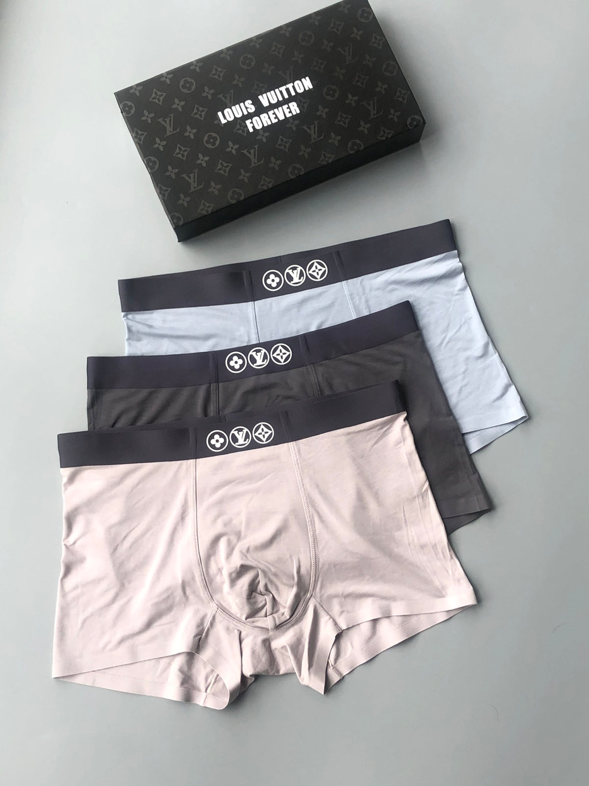 Louis Vuitton Boxed Neutral Ornamental Bands Boxer Briefs, image 2