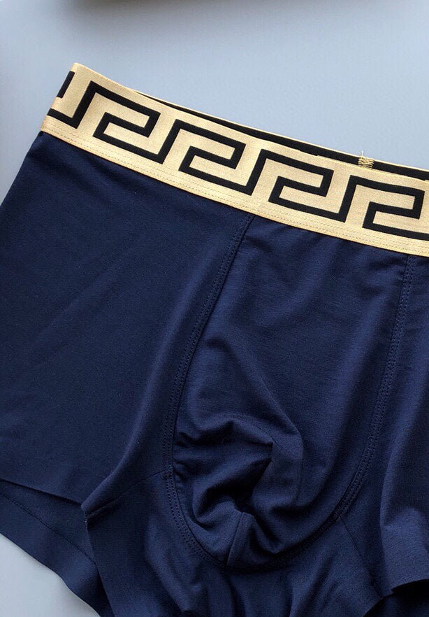 Versace Blue Teal Small Red Patch Boxer Briefs, image 7