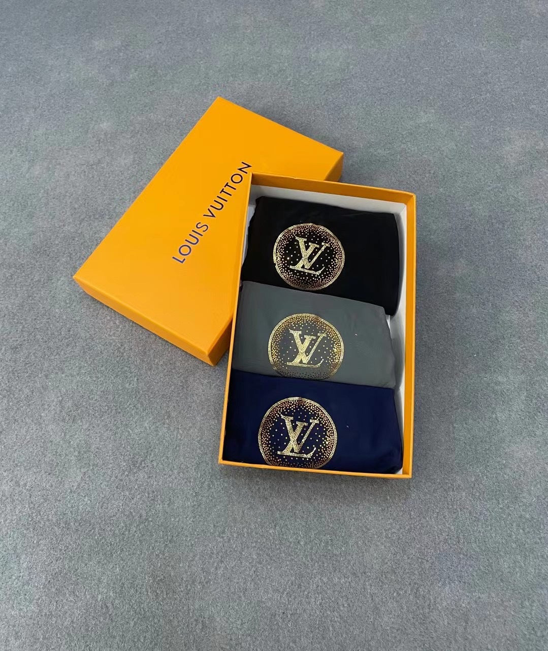 Louis Vuitton Boxed Dark Large Circle Monograms Boxer Briefs, image 1