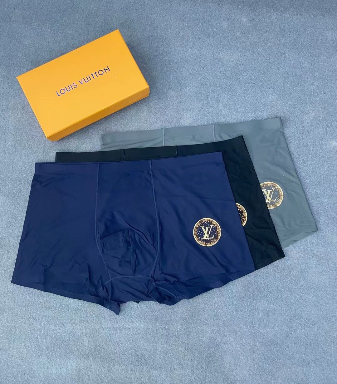 Louis Vuitton Boxed Dark Large Circle Monograms Boxer Briefs, image 2