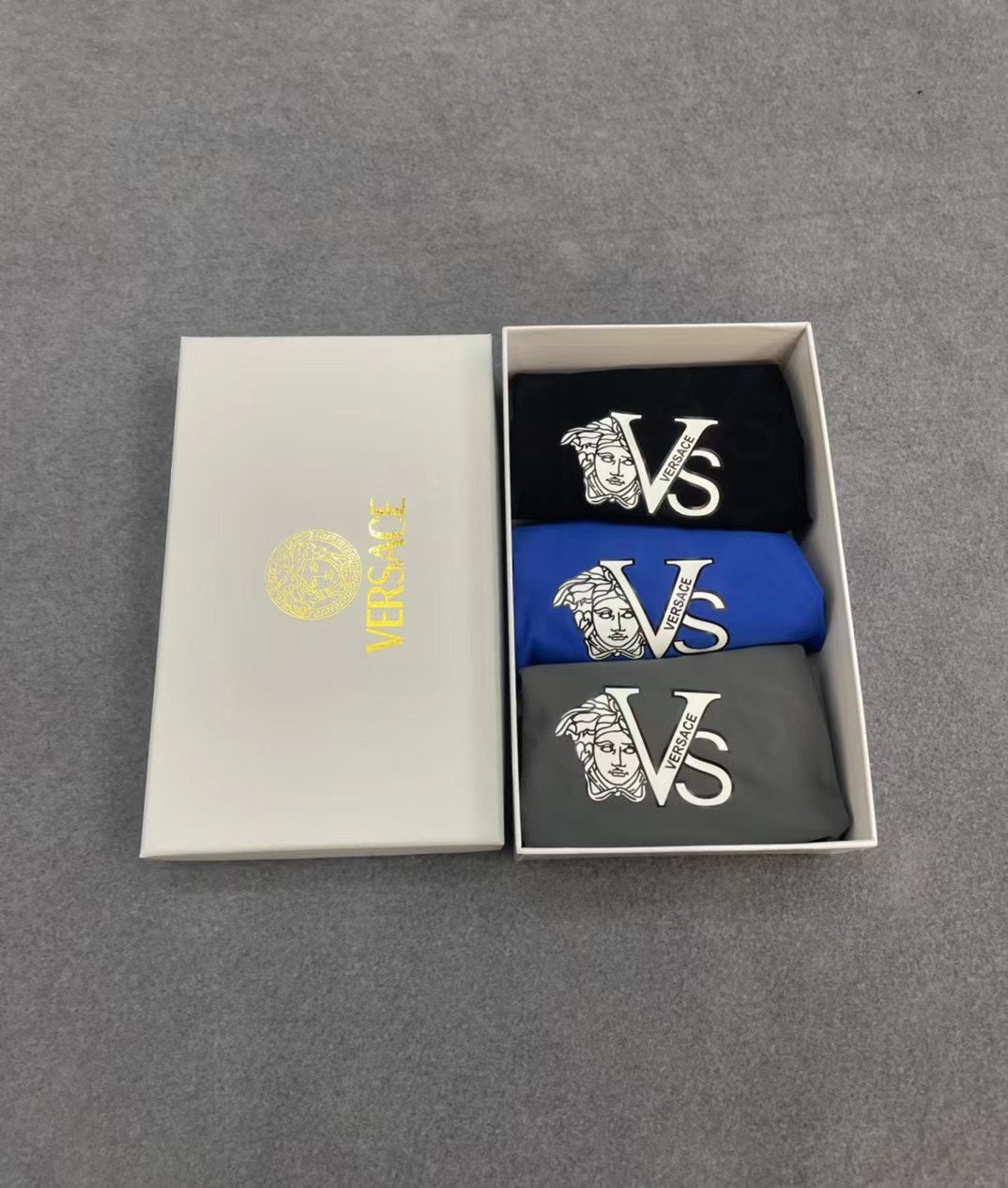 Versace Boxed Bold VS Monograms Boxer Briefs, image 1