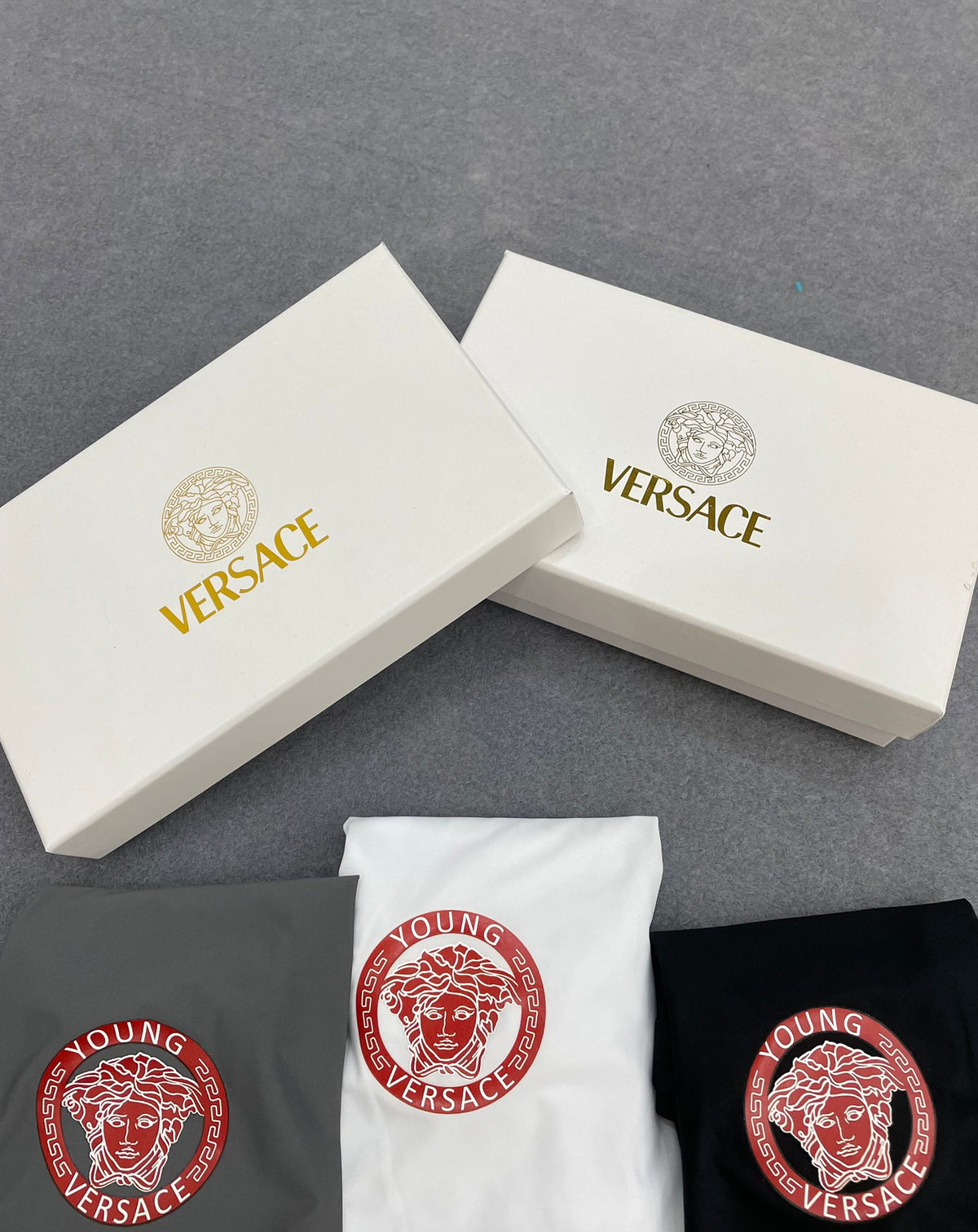 Versace Boxed Red White Black Face Motifs Boxer Briefs, image 3