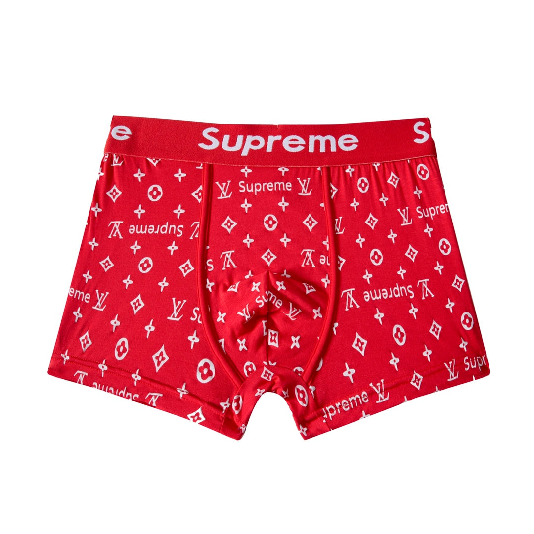 Supreme Boxed Red Black Pattern Boxer Briefs, image 5