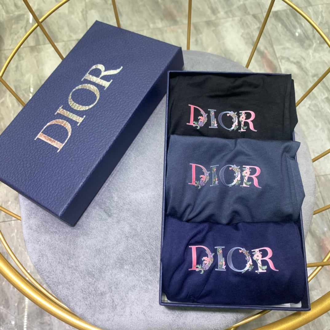 Dior Blue Broad Small Wordmark Waist Boxer Briefs, image 9