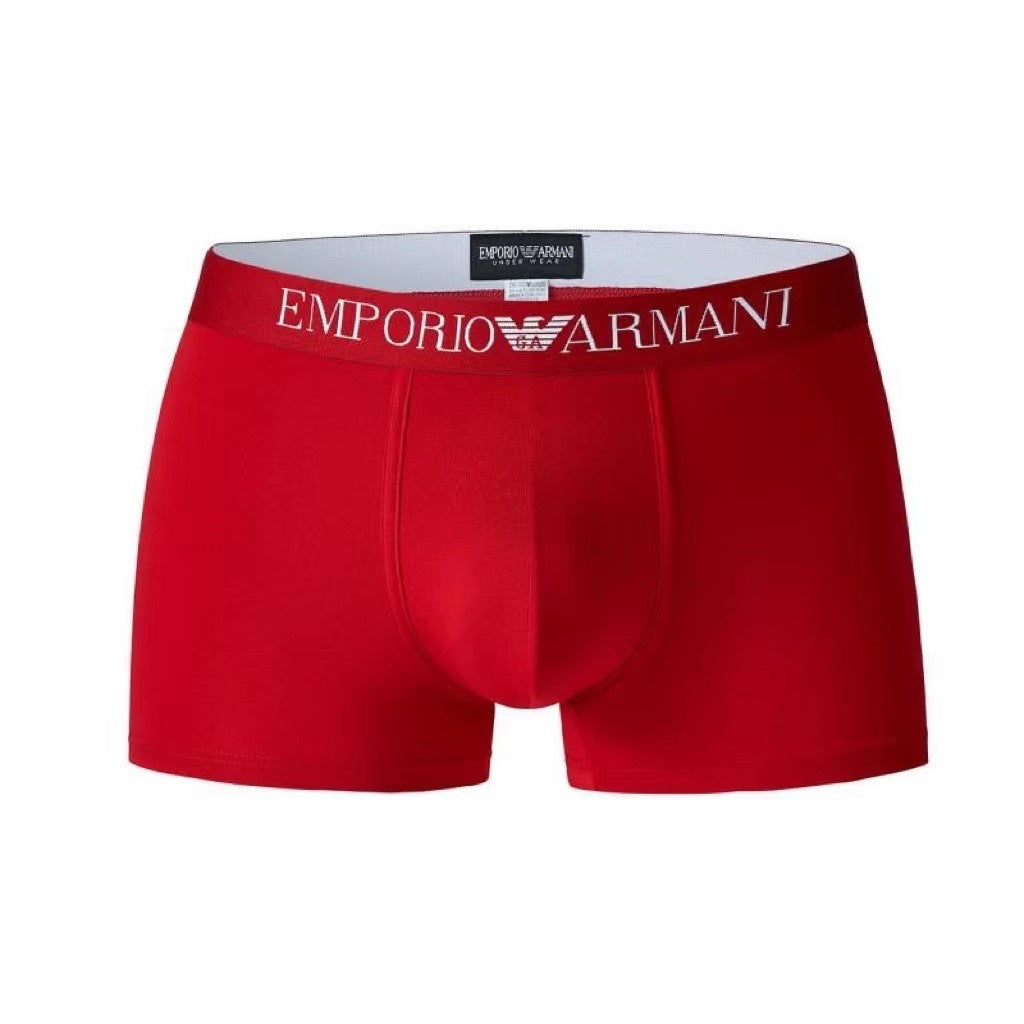 Emporio Armani Red Navy Black Waist Bands Boxer Briefs, image 9